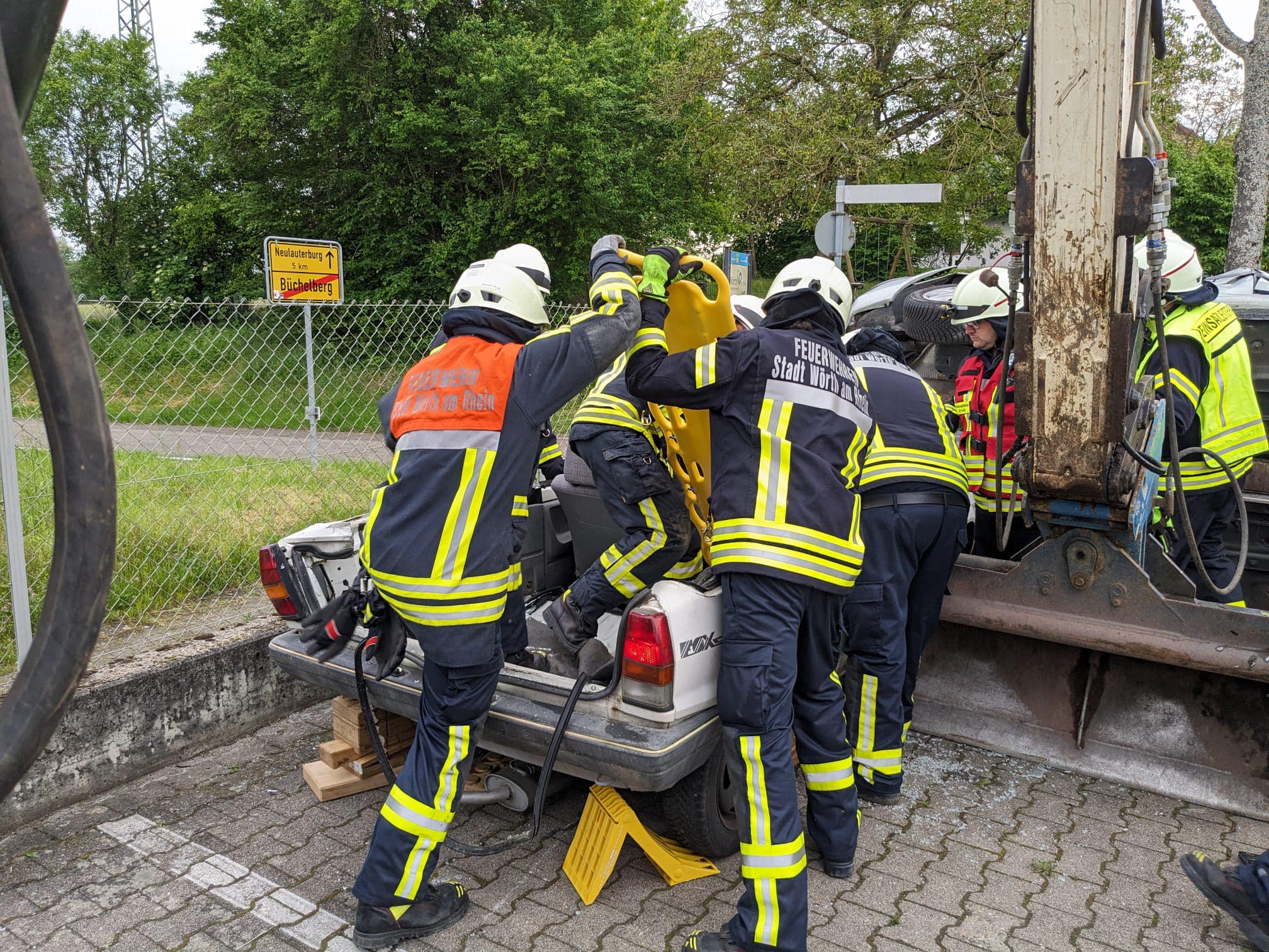 Einsatzübung: Verkehrsunfall